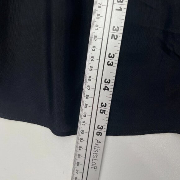 Aoyama Itchome Anthropologie Black Tuxedo Dress Asymmetrical 100% Viscose - Picture 8 of 11